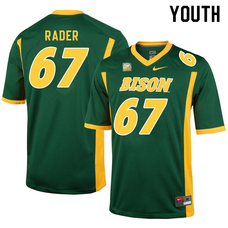 Youth #67 Max Rader North Dakota State Bison College Football Jerseys Sale-Green - Click Image to Close
